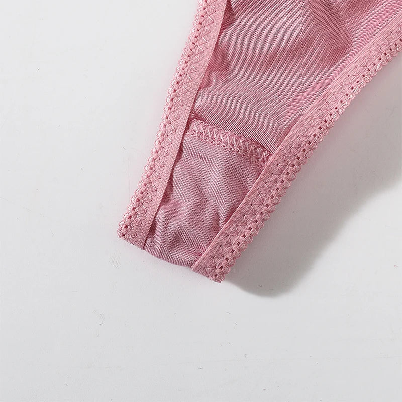 CowLost | product_id-2pcs-women-low-waist-satin-g-string-thongs-solid-color-sexy-panties |9