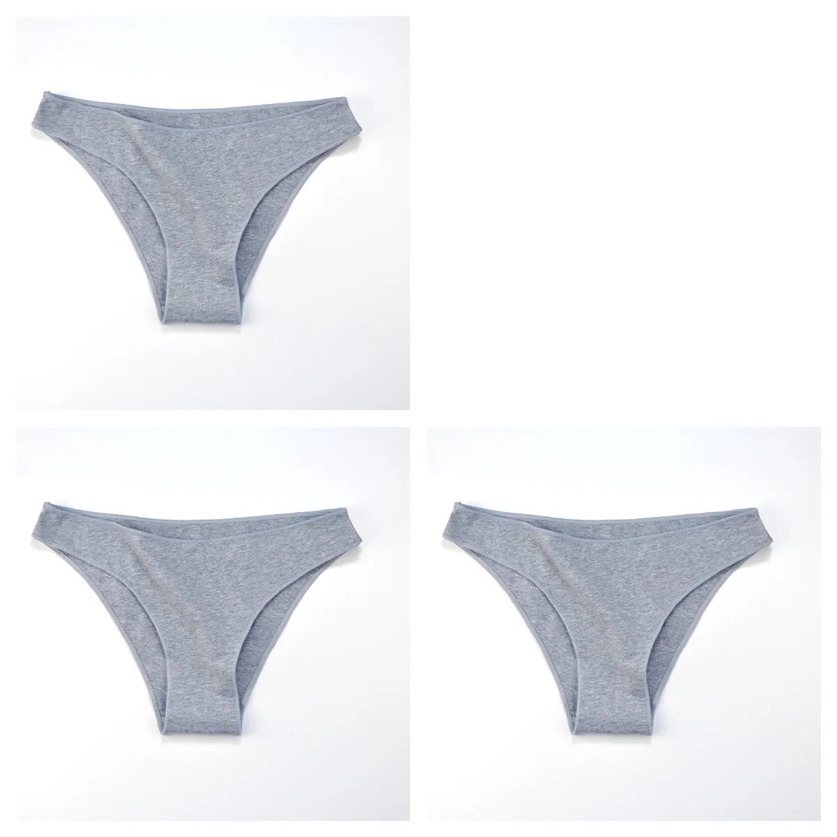 CowLost | product_id-3-pack-women-s-low-waist-cotton-briefs-breathable-solid-color-panties-m-xxl |31