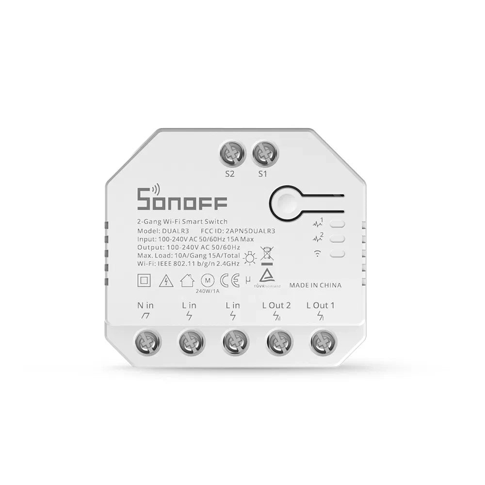 CowLost | sonoff-dual-r3-dual-relay-wifi-smart-switch-two-way-control |3