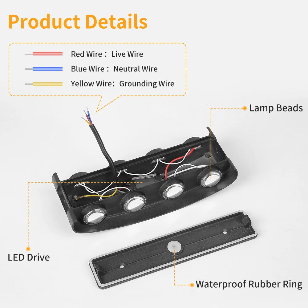 CowLost | seasonal-holiday-decorations-chenben-led-wall-lamp-ip65-waterproof-indoor-outdoor-lighting-6w-12w |4