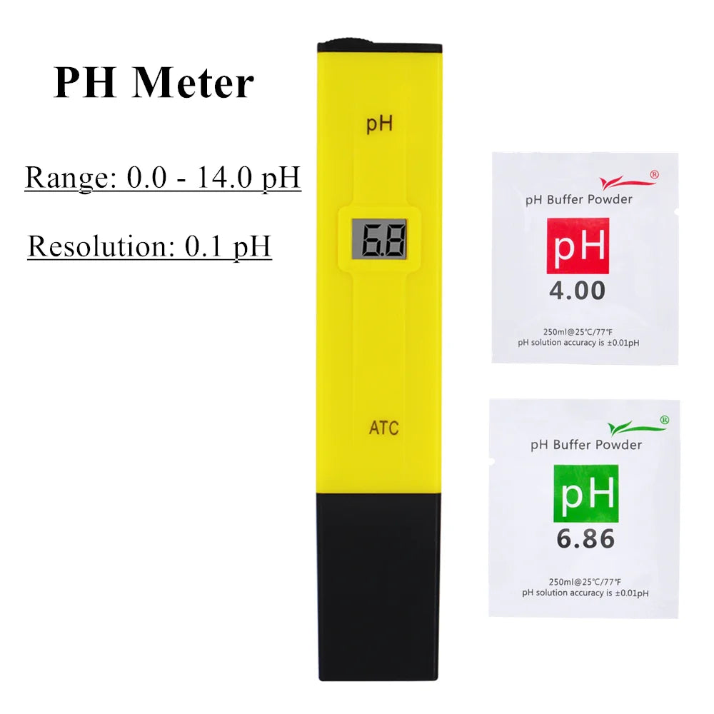 Portable Digital PH Meter Pen Aquarium Water Tester 0-14 Accurate PH Test Pen