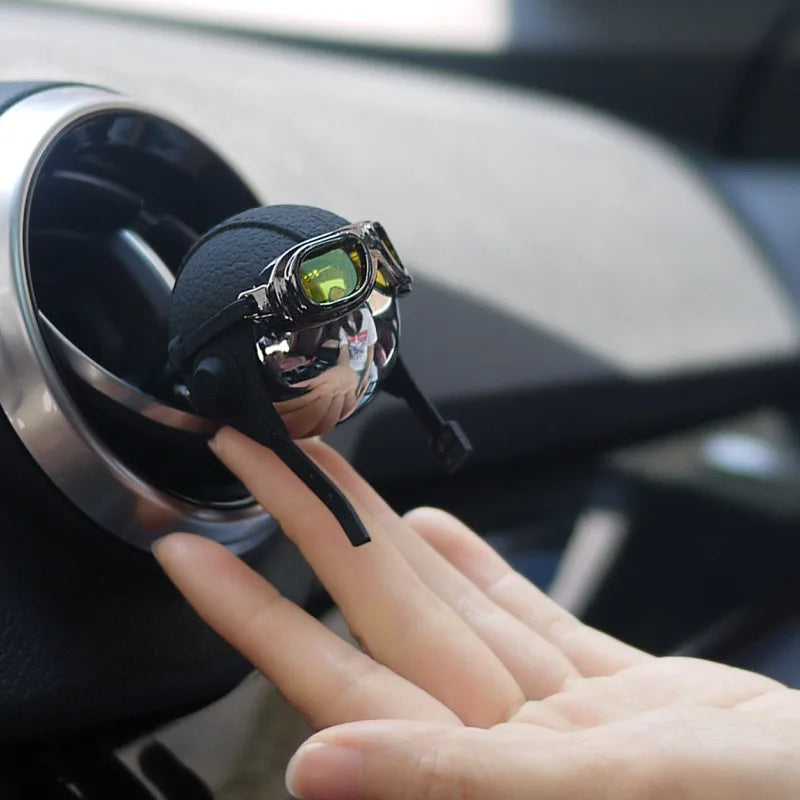 CowLost | stainless-steel-car-air-freshener-creative-airborne-division-auto-perfume-luxury-car-diffuser-genuine-leather-strap-accessoriess |3
