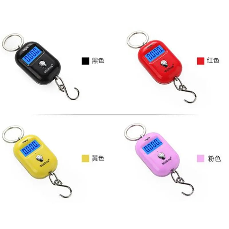 Mini Digital Hanging Scale 25kg 5g LCD Pocket Fishing Luggage Keychain