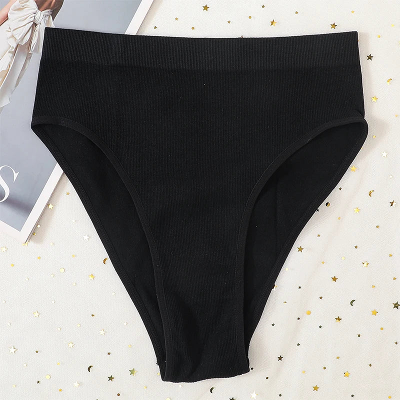 CowLost | product_id-2-pack-seamless-high-waist-womens-briefs-high-leg-solid-panties-s-l |21