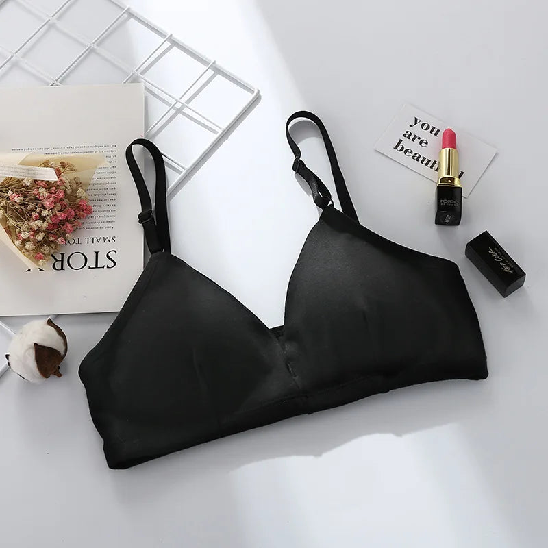 CowLost | product_id-wireless-cotton-push-up-v-neck-bra-for-women-solid-color-breathable |16