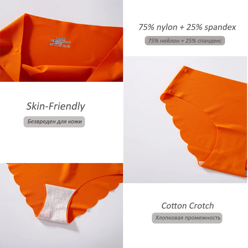 CowLost | activewear-pants-4pcs-seamless-silk-high-waist-briefs-for-women |22
