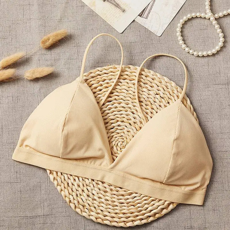 CowLost | product_id-women-s-seamless-1-3-cup-padded-push-up-v-neck-bra-tank-crop-camisole |15