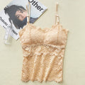 CowLost | product_id-womens-floral-lace-non-wire-bralette-with-adjustable-straps-and-removable-pads |12