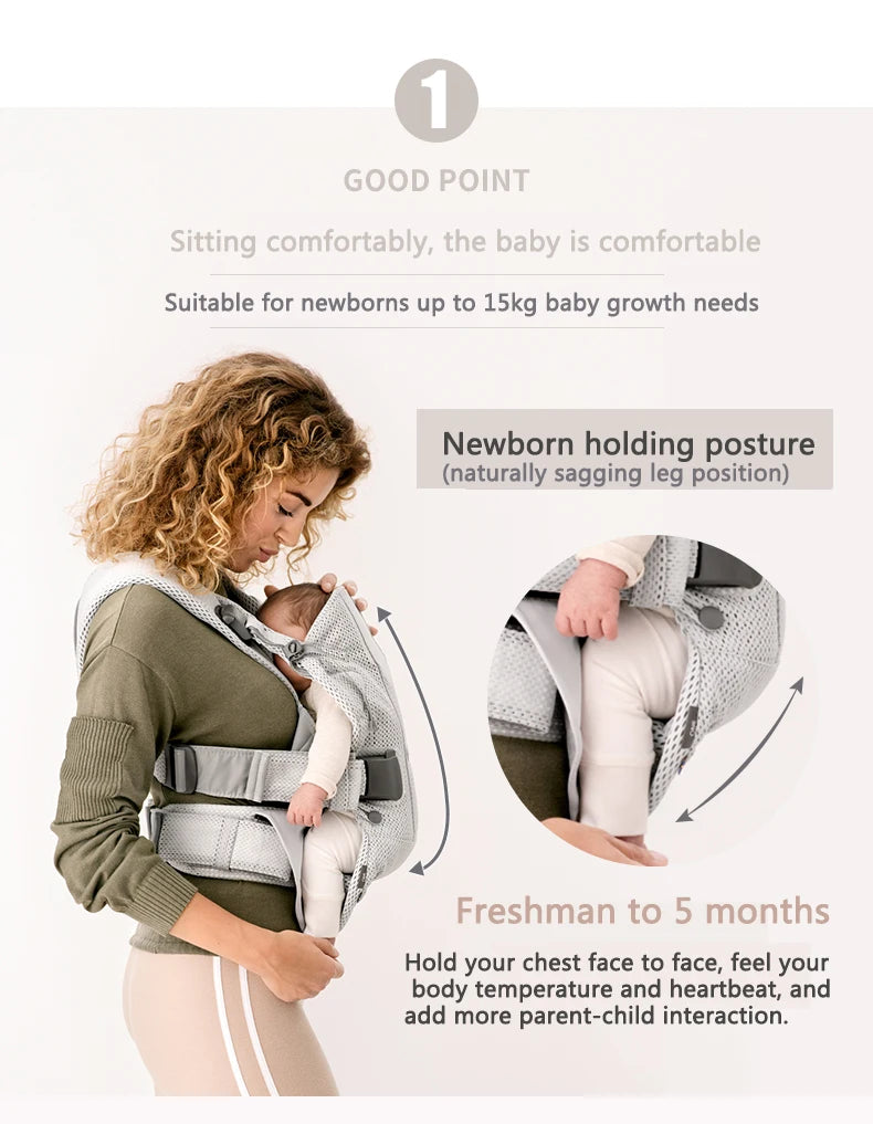 CowLost | ergonomic-multifunction-breathable-infant-toddler-baby-sling |7