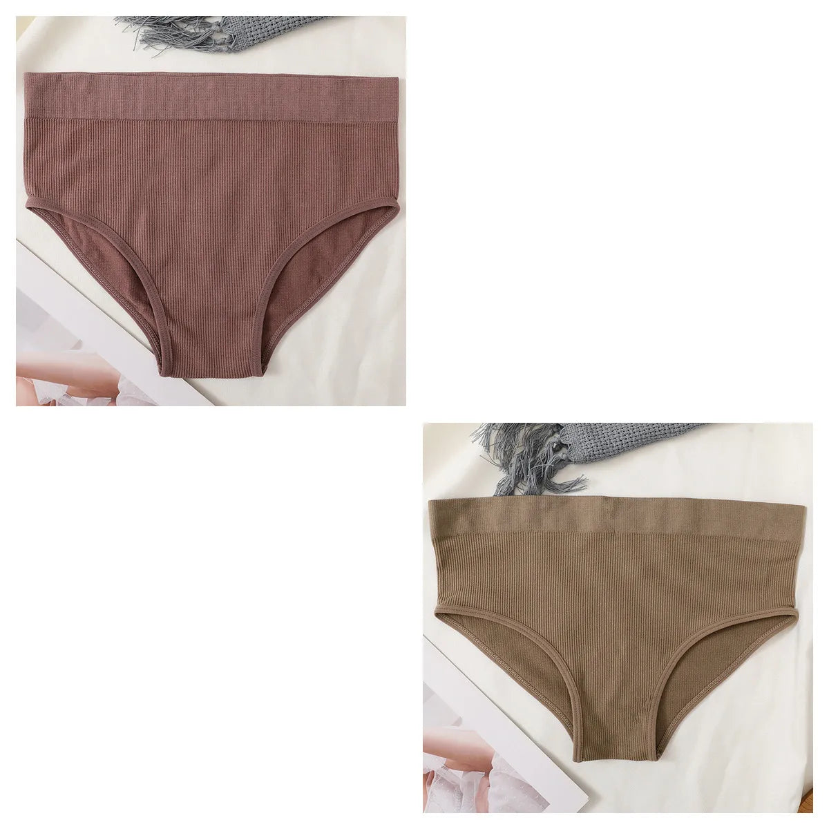 CowLost | product_id-2pcs-womens-high-waist-seamless-tummy-control-briefs-set |34
