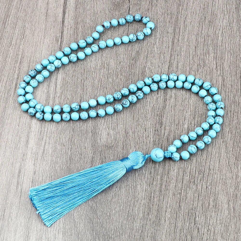 108 Beads Knotted Japamala Necklace