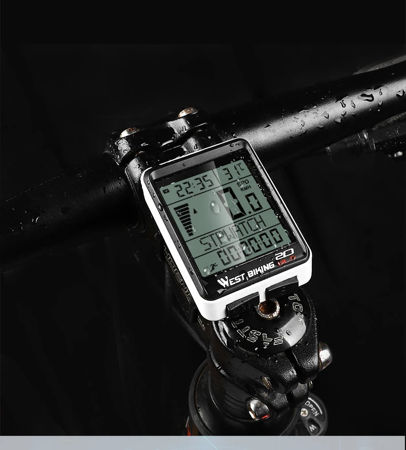 CowLost | west-biking-led-waterproof-bicycle-computer-wireless-5-language-cycling-bike-odometer-stopwatch-speedometer-2-1in-bike-computer |14