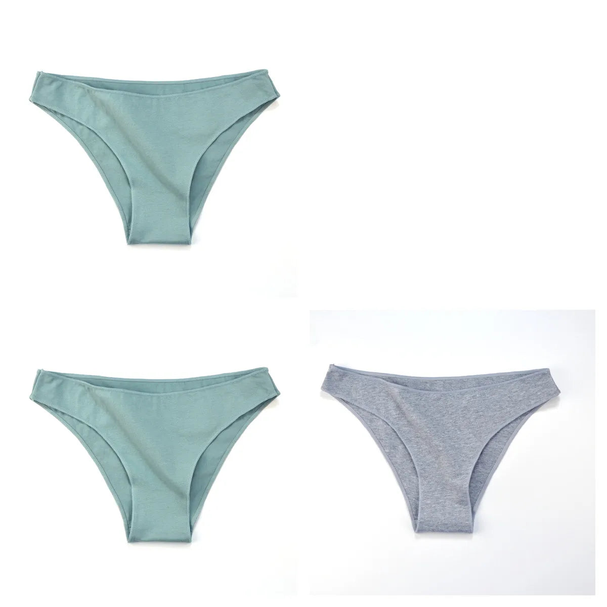 CowLost | product_id-3-pack-women-s-low-waist-cotton-briefs-breathable-solid-color-panties-m-xxl |38