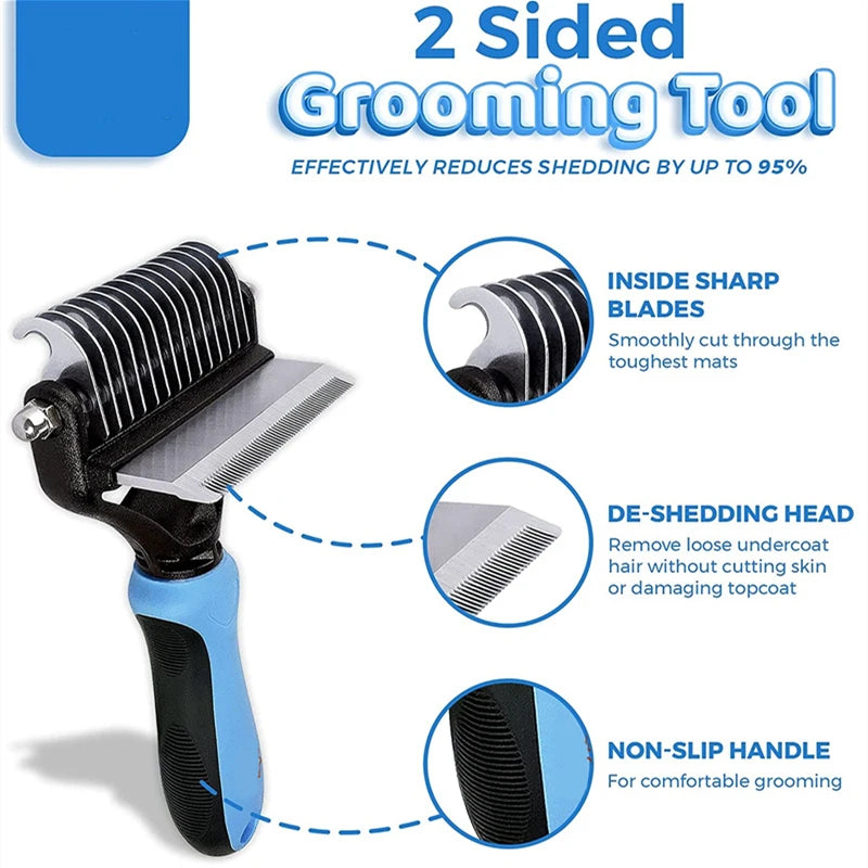 CowLost | tools-2-in-1-pet-grooming-and-shedding-cleaning-tool |2