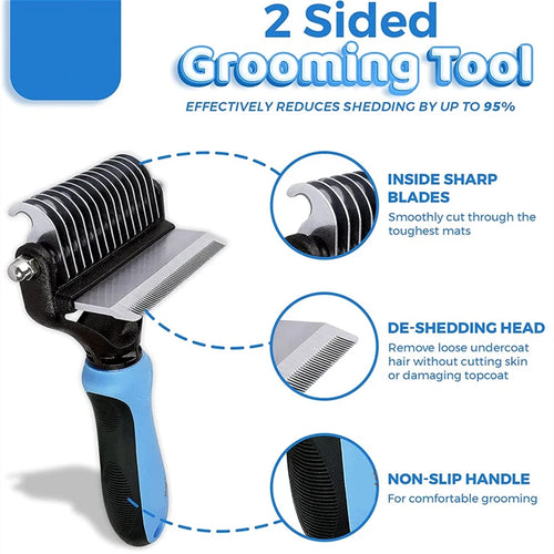 CowLost | tools-2-in-1-pet-grooming-and-shedding-cleaning-tool |2