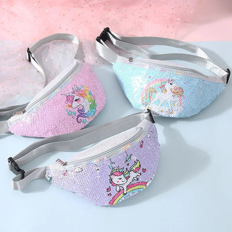 CowLost | uncategorized-unicorn-sequin-girls-waist-bag-fanny-pack |2