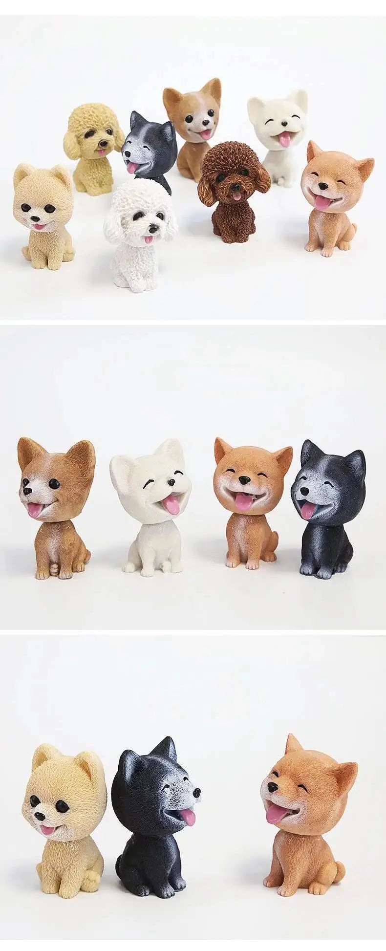 CowLost | product_id-9cm-husky-pomeranian-teddy-dog-nodding-car-dashboard-ornament-gift |7