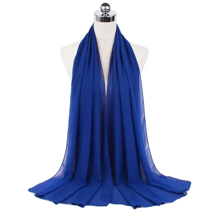 CowLost | muslim-chiffon-hijab-scarf-women-long-solid-color |58