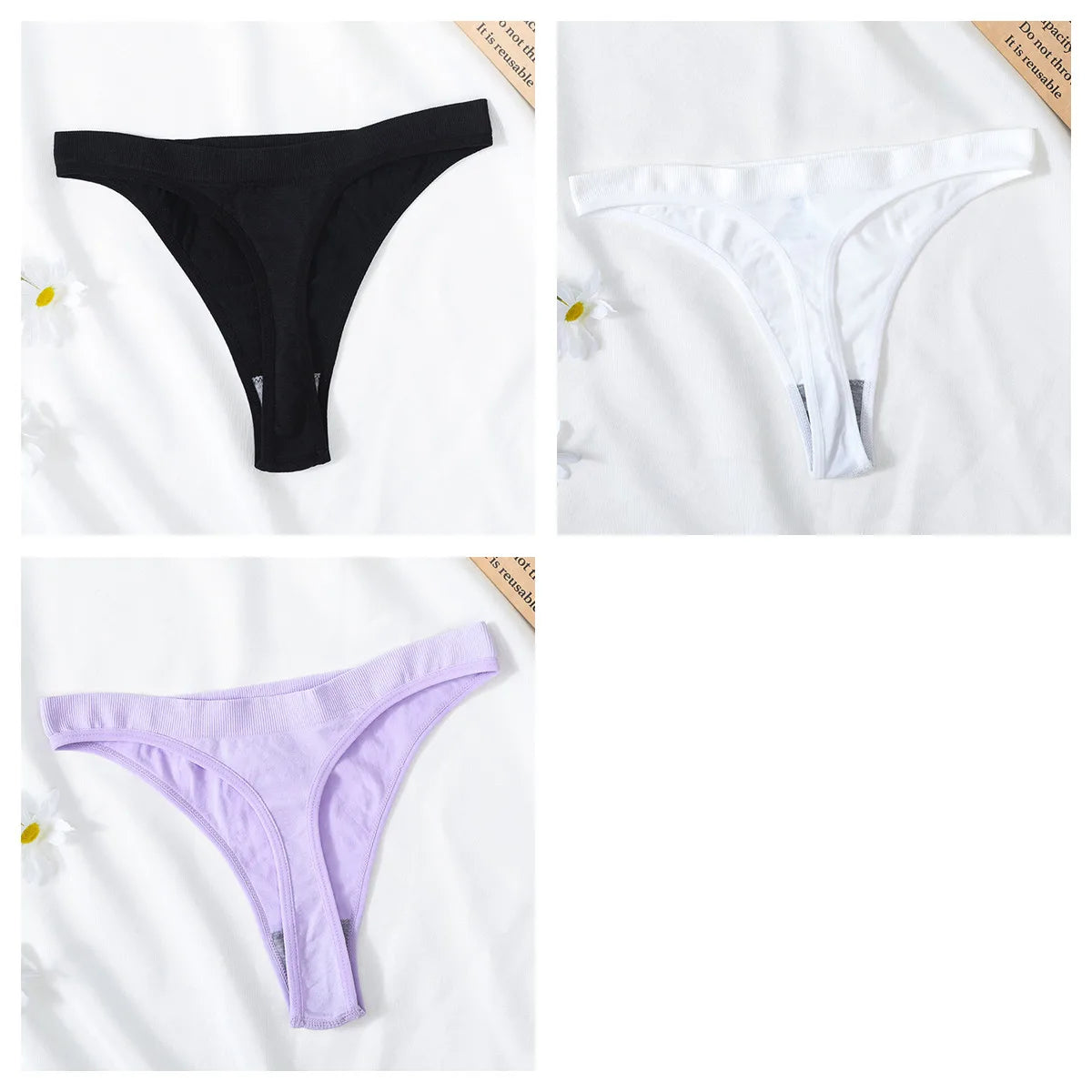 CowLost | product_id-3pcs-high-waist-seamless-brazilian-g-string-thongs-women-m-xl-t-back |20
