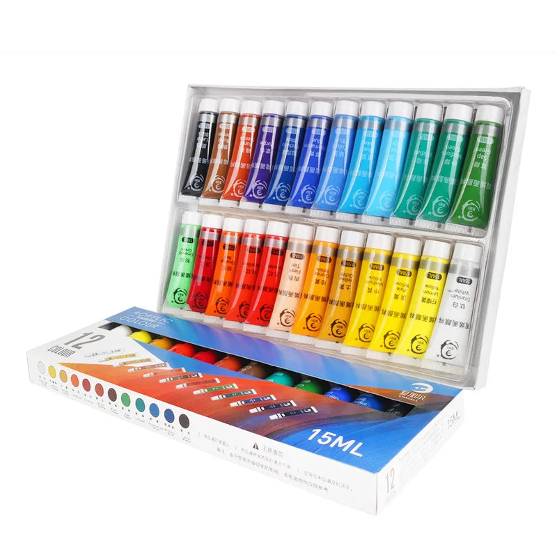 CowLost | painting-canvas-product_id-acrylic-paint-set-12-24-colors-15ml-non-toxic-for-beginners-professionals |1