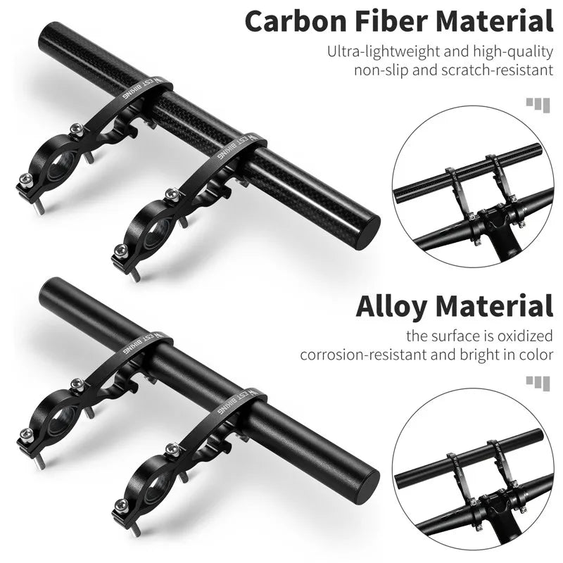 CowLost | 3d-printer-accessories-west-biking-25cm-carbon-fiber-bicycle-handlebar-extender-mount |5