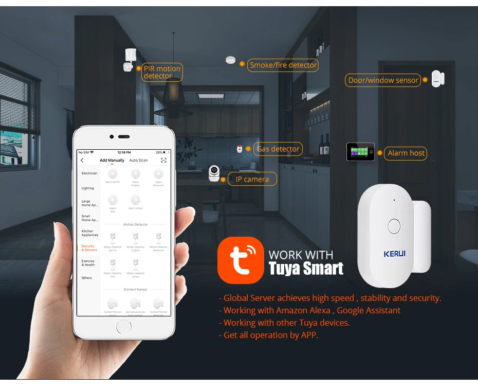CowLost | fencing-barriers-kerui-tuya-smart-home-wifi-door-sensor-alarm |7