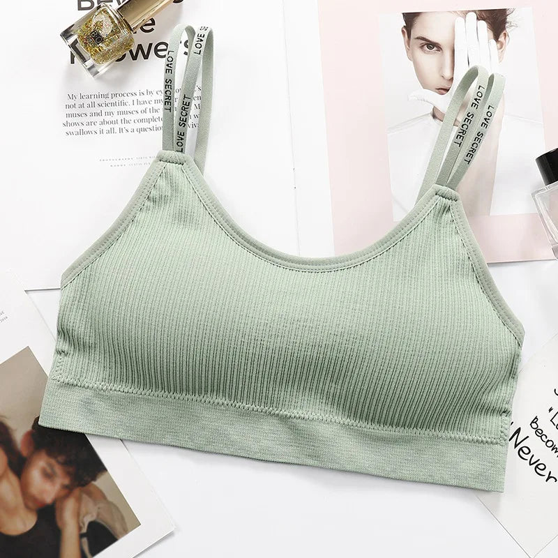 CowLost | product_id-seamless-push-up-padded-bandeau-bra-with-letter-shoulder-strap-for-women |4
