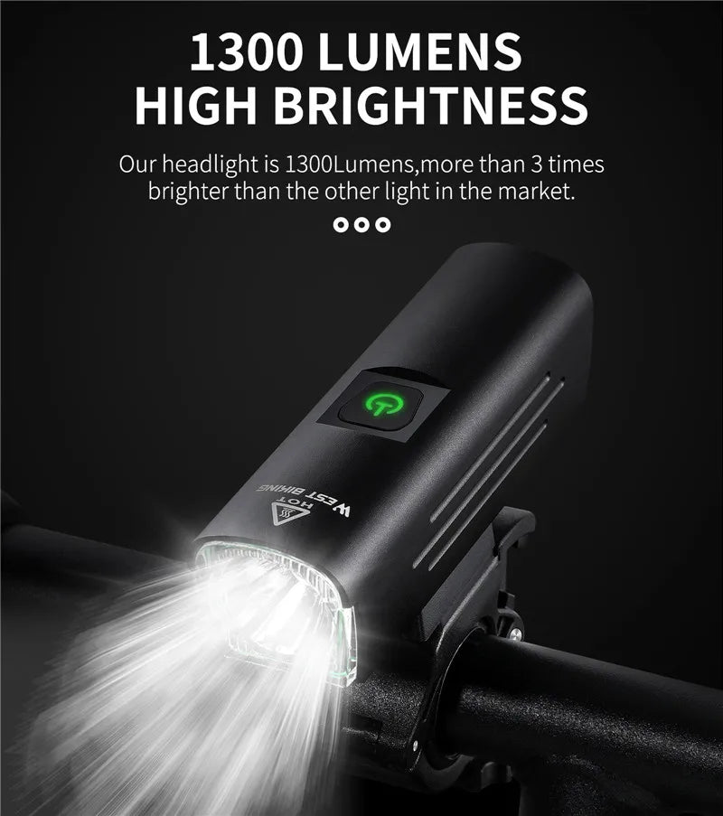 CowLost | west-biking-front-bicycle-light-usb-rechargeable-led-bike-light-waterproof-cycling-headlight-climbing-safety-flashlight-lamps |56