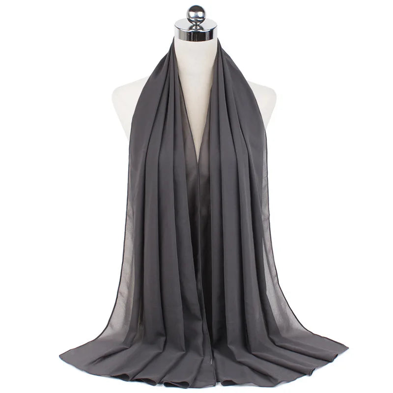CowLost | muslim-chiffon-hijab-scarf-women-long-solid-color |35