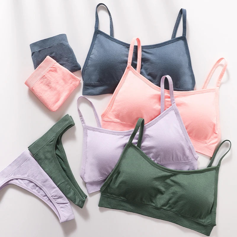 CowLost | product_id-women-seamless-wire-free-push-up-bra-high-waist-panties-set-sexy-lingerie |6
