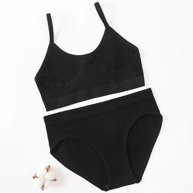 CowLost | women-seamless-bra-and-panties-set-u-back-push-up-bralette-top-comfort-breathable-briefs-sexy-lingerie-sports-underwear-set |18