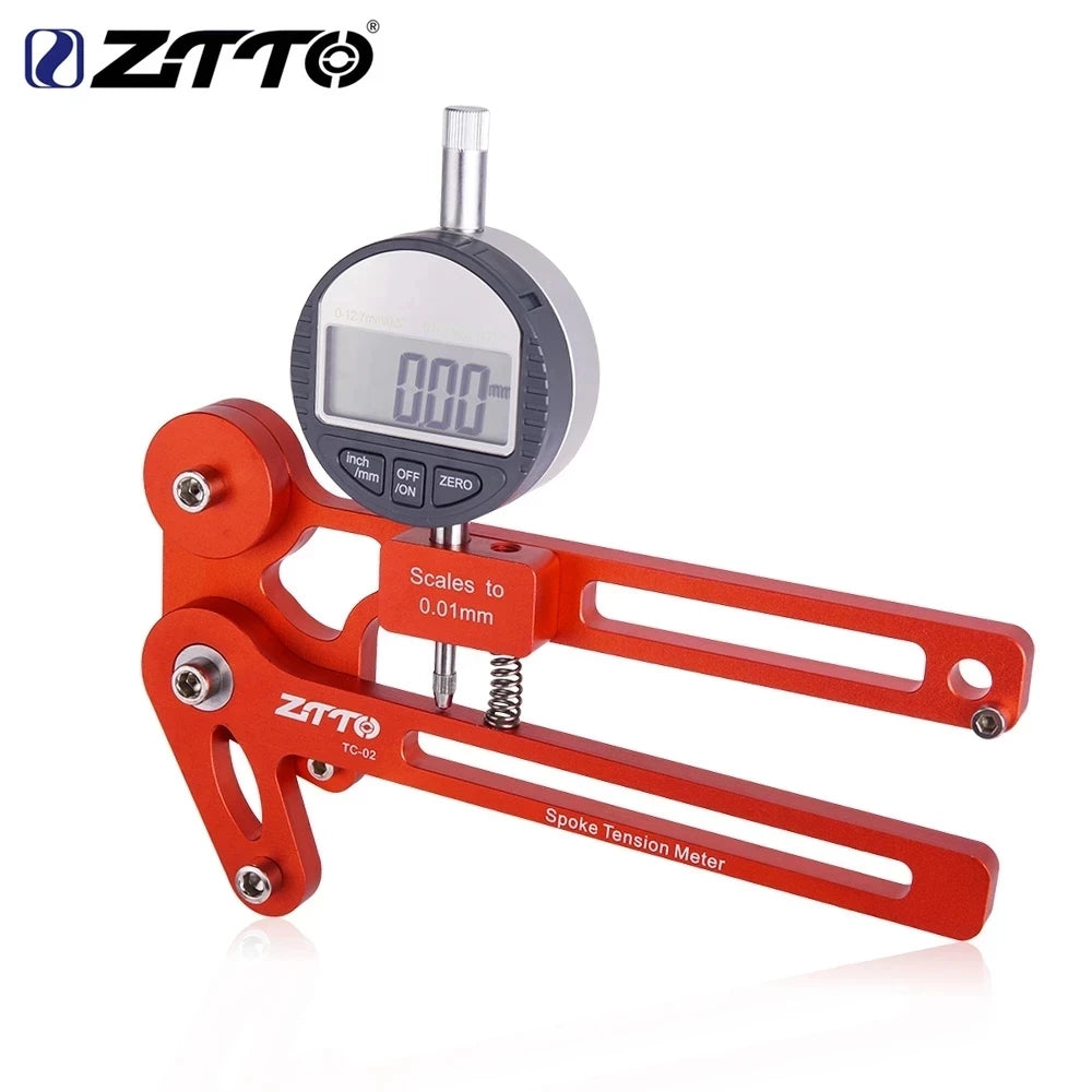 CowLost | ztto-bicycle-tension-meter-electronic-precision-spokes-checker-bike-wheel-builders-tool-tensioner-reliable-accurate-stable-tc-02 |1