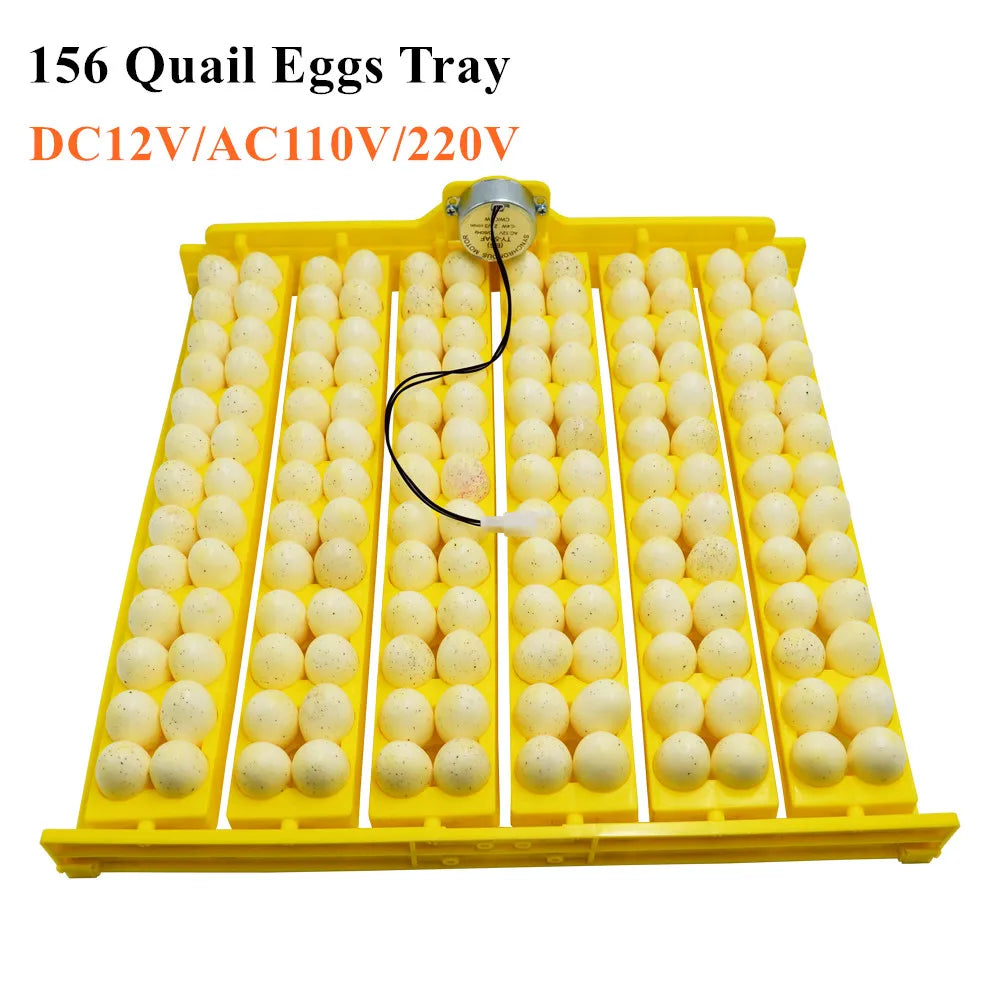 156-Count Automatic Quail Egg Incubator Turner Poultry Incubation Equipment for Chicks and Ducks