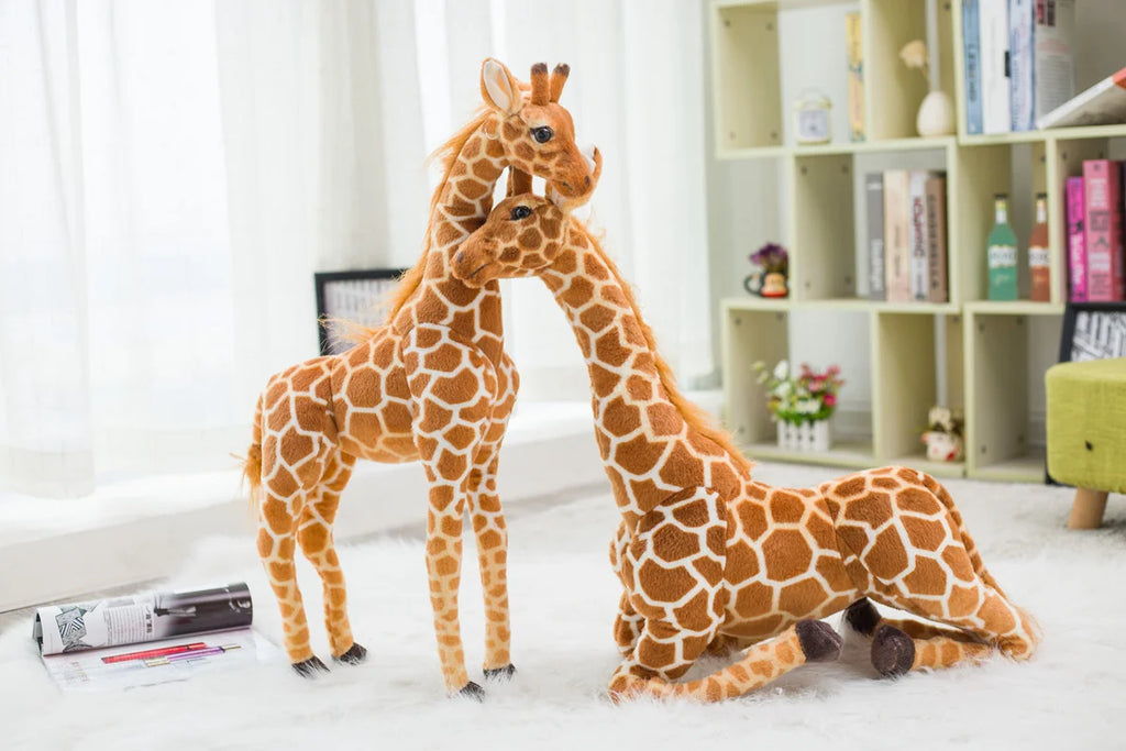 CowLost | fencing-barriers-large-realistic-plush-giraffe-toy |10