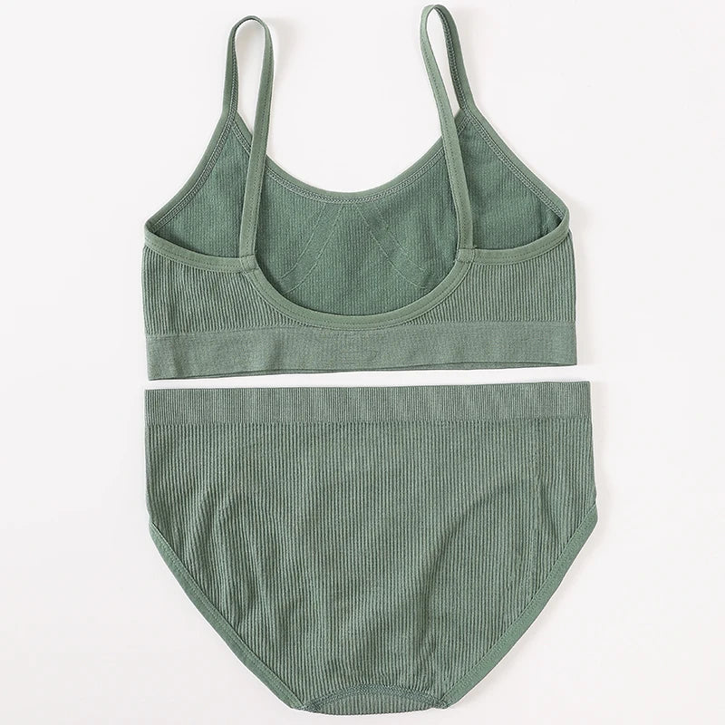 CowLost | product_id-seamless-women-s-push-up-bra-brief-set-with-u-back-crop-top-lingerie |10