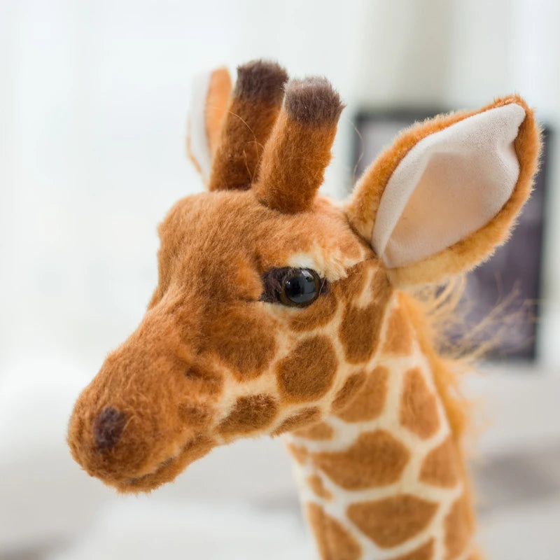 CowLost | fencing-barriers-large-realistic-plush-giraffe-toy |5