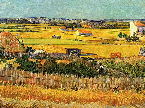 CowLost | harvest-at-la-crau-by-van-gogh-landscape-oil-painting-reproductions-on-canvas |32
