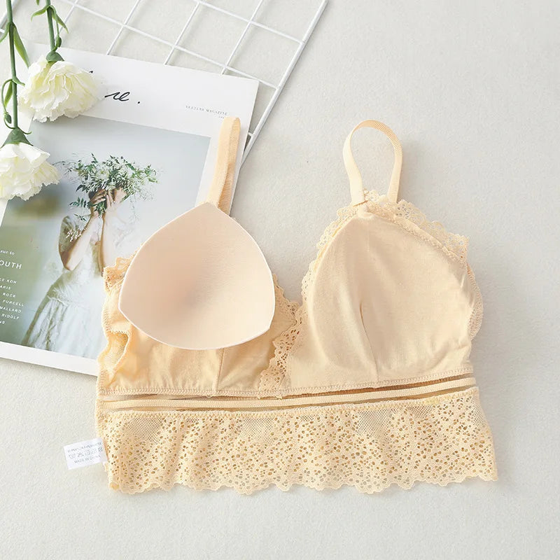 CowLost | product_id-lace-v-neck-bralette-crop-top-sexy-womens-lingerie-tank-bra |5