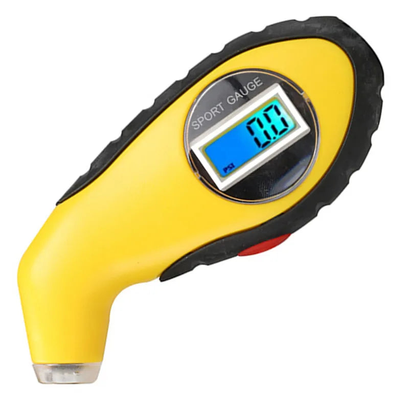 Digital Car Tire Pressure Gauge LCD Manometer Tester Tool with Security Alarm for Motorcycle