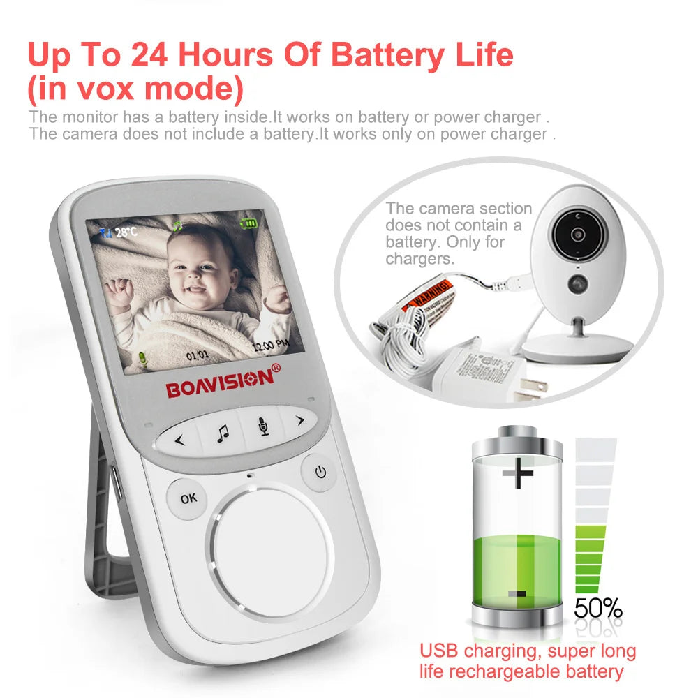 CowLost | wireless-lcd-audio-video-baby-monitor-vb605-radio-nanny-music-intercom-ir-24h-portable-baby-camera-baby-walkie-talkie-babysitter |13