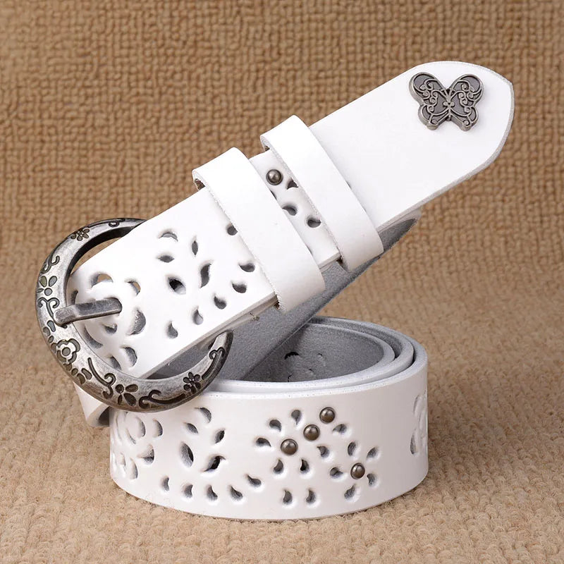 CowLost | women-belt-genuine-leather-bow-luxury-strap |5