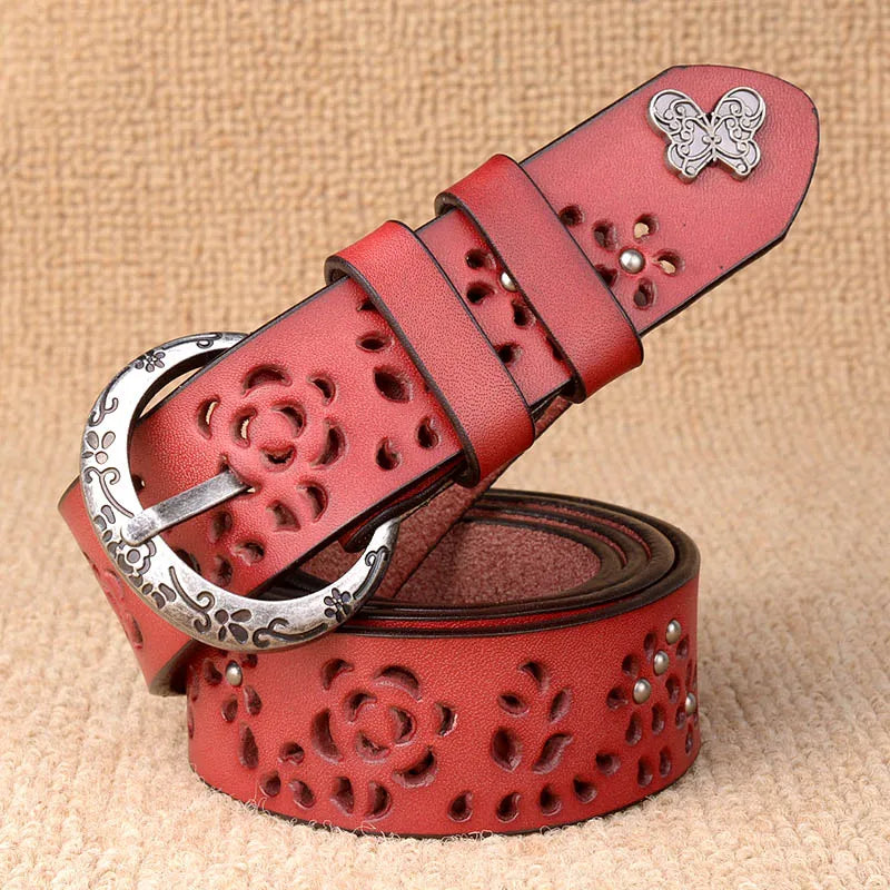 CowLost | women-belt-genuine-leather-bow-luxury-strap |6