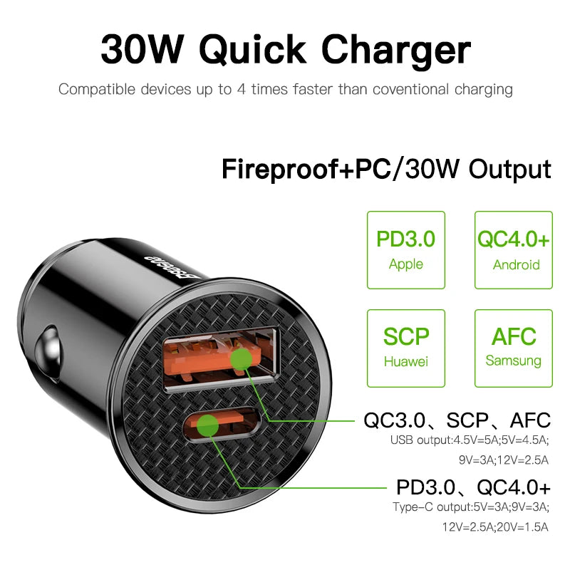 CowLost | baseus-30w-car-fast-charger-quick-charge-4-0 |3
