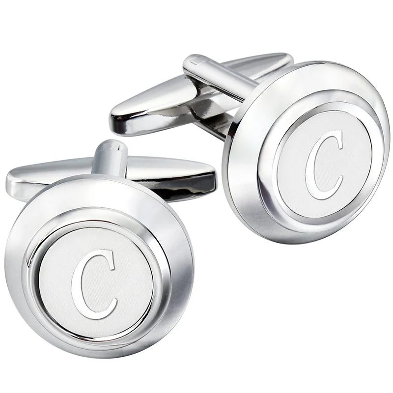 CowLost | clothing-accessories-hawson-classic-metal-mens-cufflinks-a-z-initials-set |12