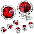 CowLost | clothing-accessories-hawson-royal-blue-gemstone-cufflinks-tuxedo-studs-set-for-men-formal-wear |35