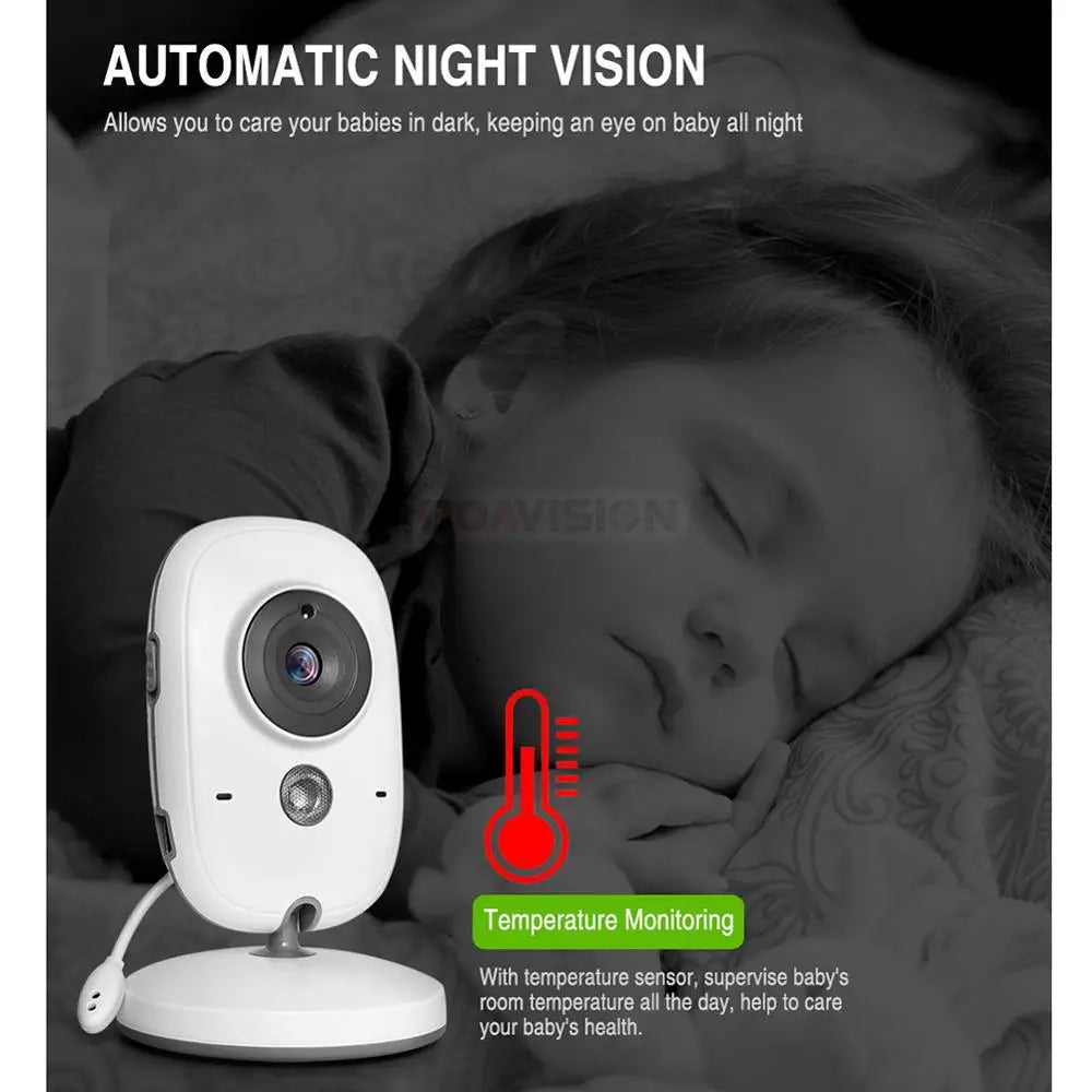 CowLost | baby-monitor-vb602-ir-night-vision-temperature-monitor-lullabies-intercom-vox-mode-video-baby-camera-walkie-talkie-babysitter |5
