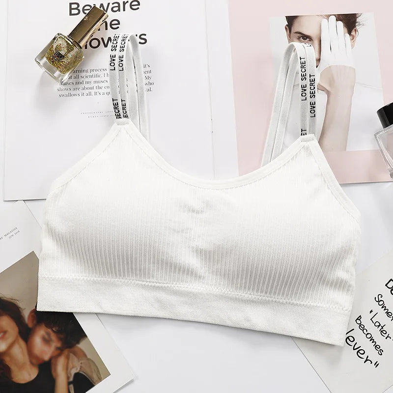 CowLost | product_id-seamless-push-up-padded-bandeau-bra-with-letter-shoulder-strap-for-women |10