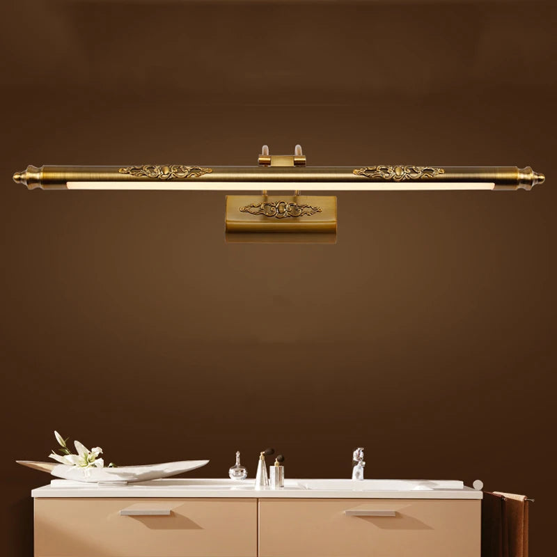 CowLost | product_id-golden-8w-500mm-bronze-led-bathroom-wall-light-european-mirror-lamp |2