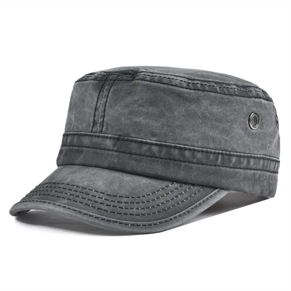 CowLost | voboom-washed-cotton-military-cadet-army-caps-for-men |13