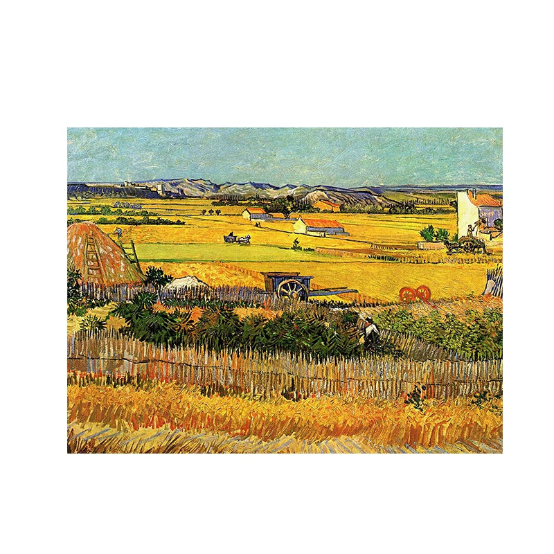 CowLost | harvest-at-la-crau-by-van-gogh-landscape-oil-painting-reproductions-on-canvas |14